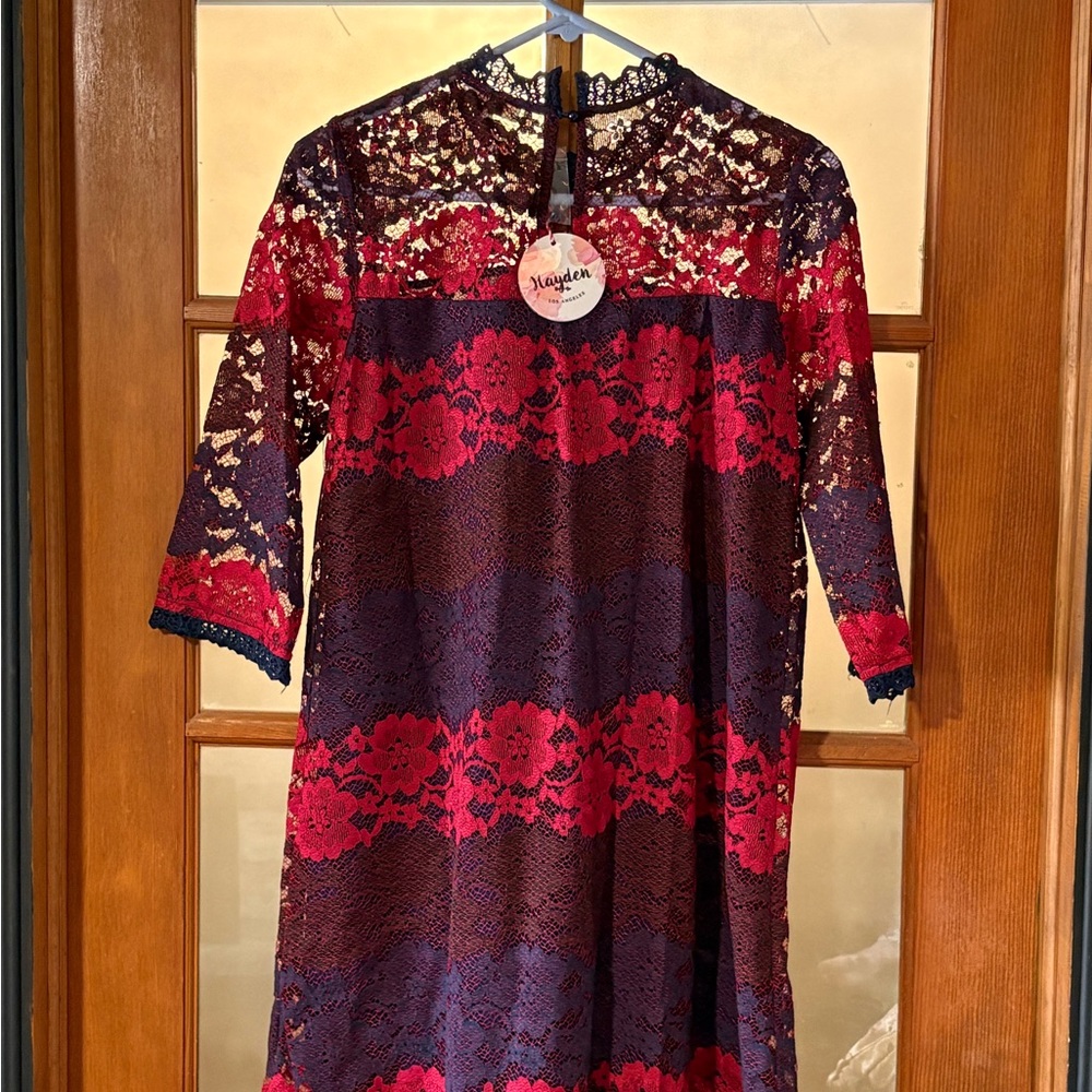 Hayden Los Angeles lace mini dress, new with tags.